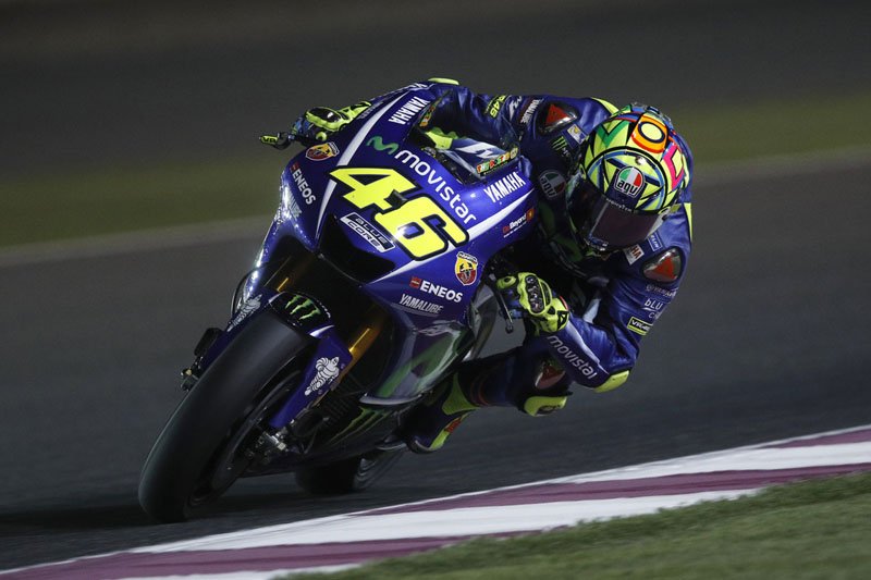 #QatarGP J1 : Valentino Rossi pas à l’aise avec son pneu avant.