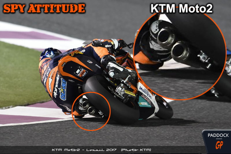 « Spy Attitude » : Échappement KTM Moto2