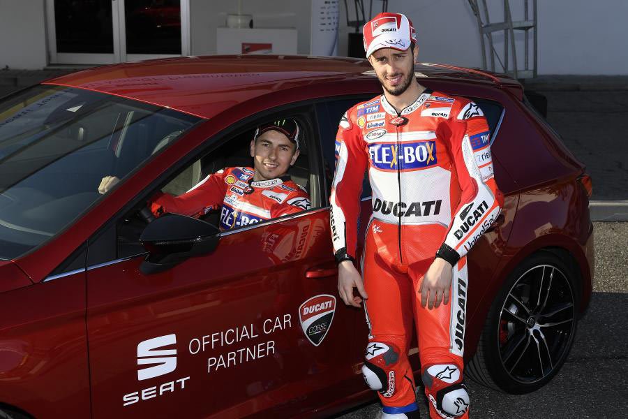 [CP] Jorge Lorenzo et Andrea Dovizioso, nouveaux ambassadeurs SEAT