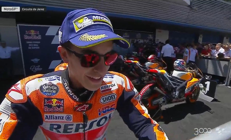 #SpanishGP MotoGP Course : Marc Márquez « à chaud » !