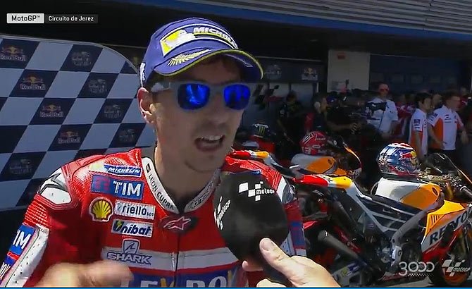 #SpanishGP MotoGP Course : Jorge Lorenzo « à chaud » !