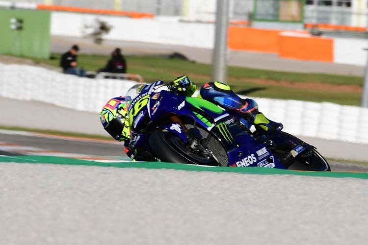 #ValenciaGP MotoGP J.1 : Rossi regrette une lourde chute avec le moteur 2018