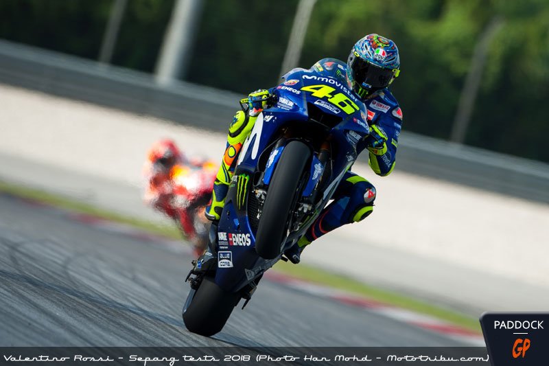 MotoGP #SepangTest J.3 Valentino Rossi satisfait de son rythme de course, un peu moins des changements d’humeur de sa Yamaha…