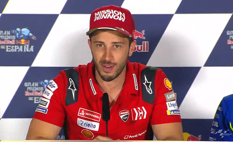 Jerez, MotoGP, J0, conférence Andrea Dovizioso : « je ne vois pas pourquoi on ne serait pas compétitif ici », Senna, Zarco, etc. (Intégralité)