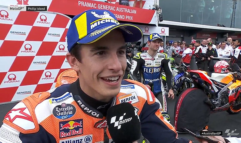 MotoGP, Australie, J3, Course : Marc Márquez « à chaud » !