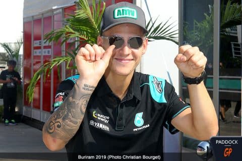 MotoGP Thaïlande Buriram Fabio Quartararo : « je serais certainement fier d’être avec Rossi dans la même équipe »