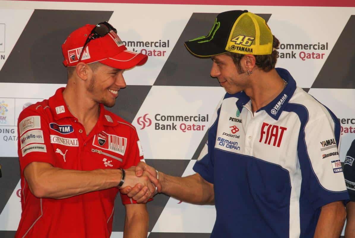 MotoGP Casey Stoner : « je ne crois pas que Valentino Rossi soit trop vieux »