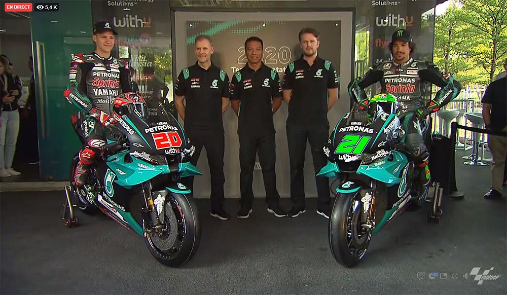 MotoGP : la présentation du team Petronas Yamaha SRT en direct, c’est maintenant !