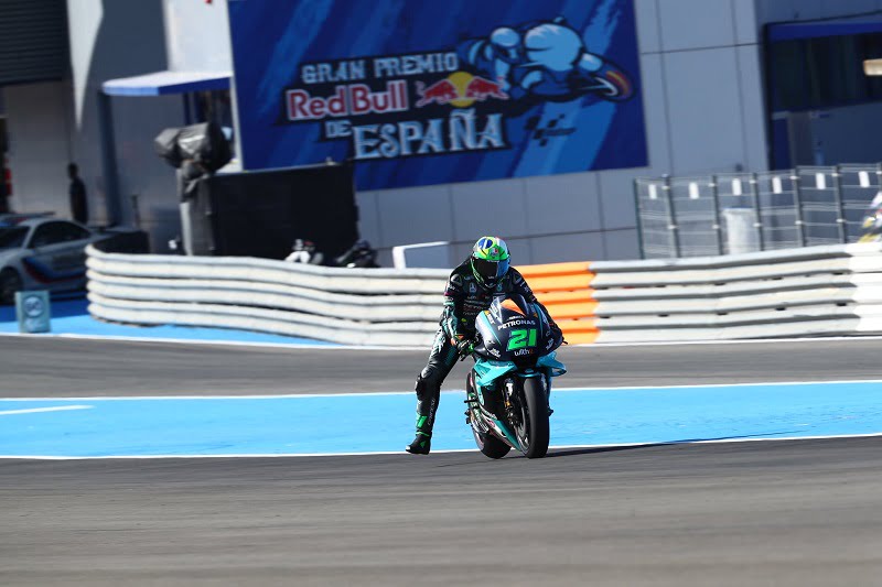 MotoGP Test Jerez Franco Morbidelli (Yamaha/14) : « Je n’ai pas pensé que le pneu était froid et je me suis retrouvé par terre »