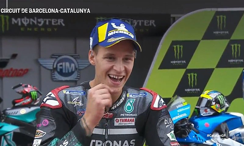 MotoGP Barcelone J3 Course : Fabio Quartararo (Yamaha/1) « à chaud » !