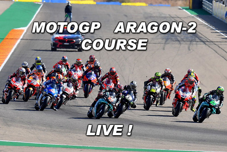 MotoGP LIVE Aragon-2 Course : Franco Morbidelli mate les Suzuki