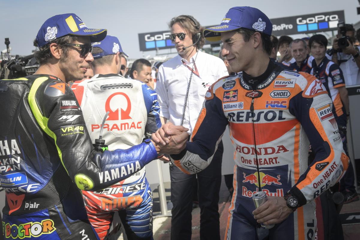 MotoGP Marc Marquez sur Valentino Rossi : « le MotoGP devrait le remercier »