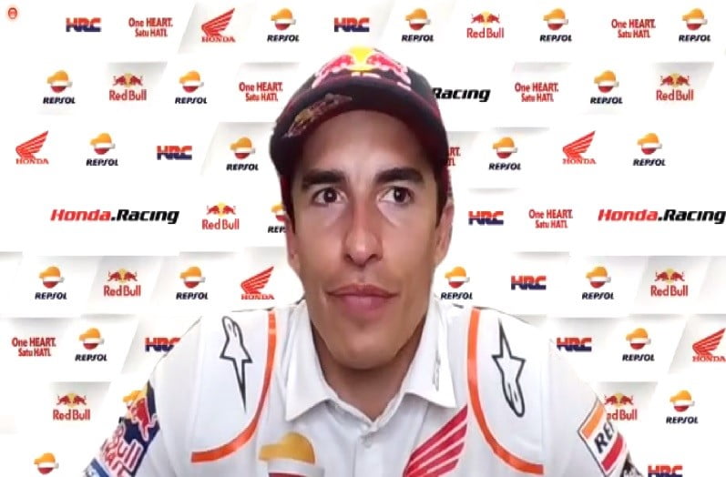 MotoGP Pays-Bas Assen J1 Débriefing Marc Márquez (Honda/6) : « Seuls les pilotes Honda sont victimes de ce genre de highside », etc. (Intégralité)