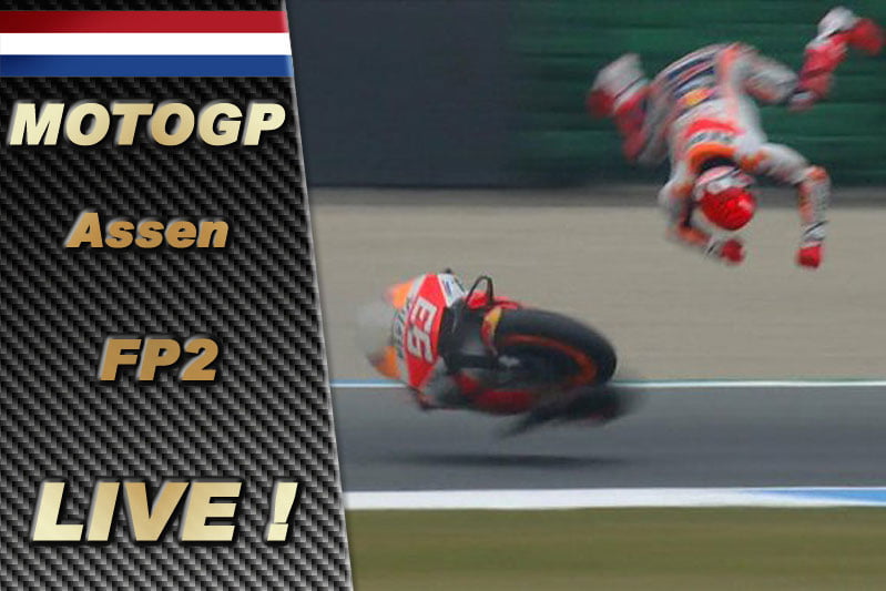 MotoGP Assen FP2 : Vinales en haut, Marquez en l’air, avant la pluie…