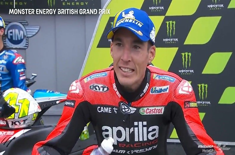 MotoGP Silverstone J3 Course : Aleix Espargaró (Aprilia/3) « à chaud » !