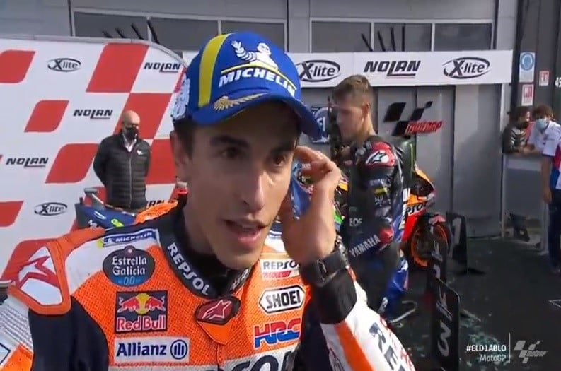 MotoGP Misano-2 J3 Course : Marc Márquez (Honda/1) « à chaud » !