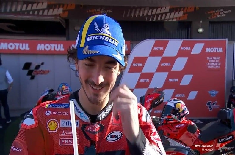 MotoGP Valence J2 Qualifications Pecco Bagnaia (Ducati/2) : « à chaud » !