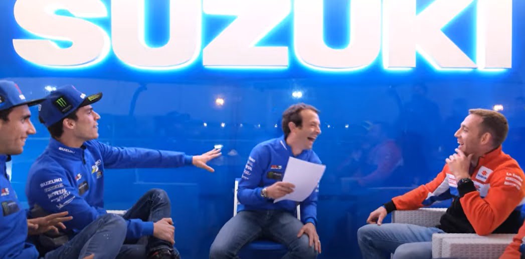 MotoGP VIDEO : avec Guintoli, on s’amuse bien entre champions du monde chez Suzuki