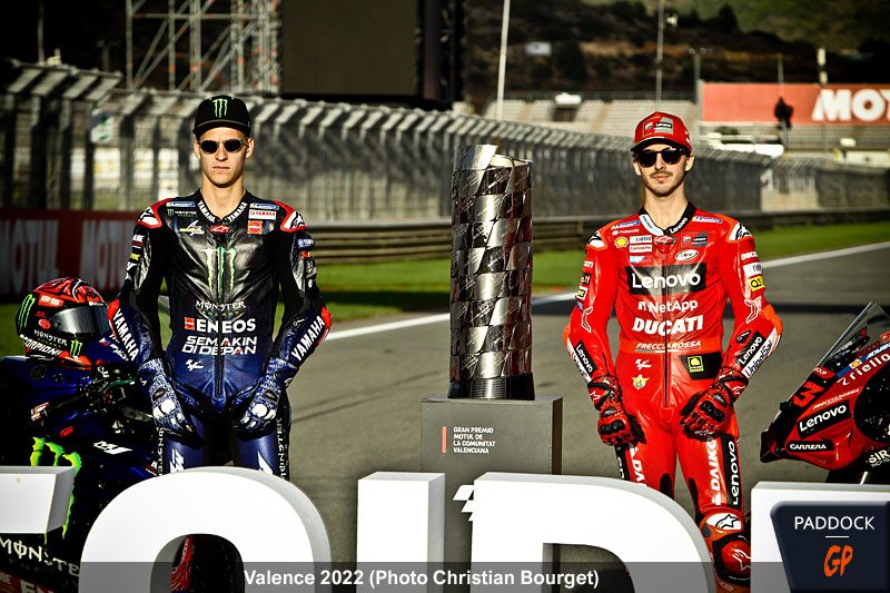 MotoGP Valence J0 : Francesco Bagnaia vs Fabio Quartararo #NoComment