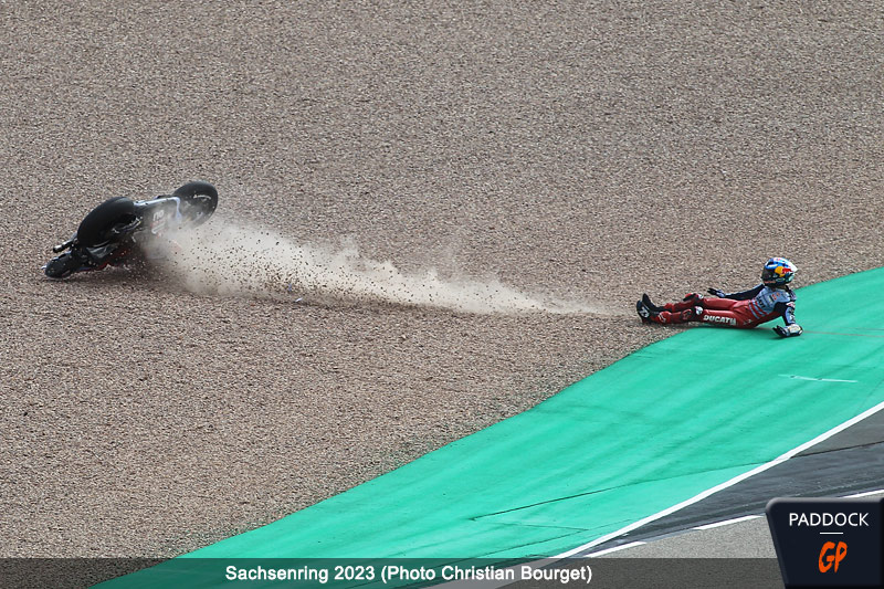 MotoGP Allemagne J1 : Álex Márquez (Ducati/9) pense avoir chuté à cause de son pneu avant…