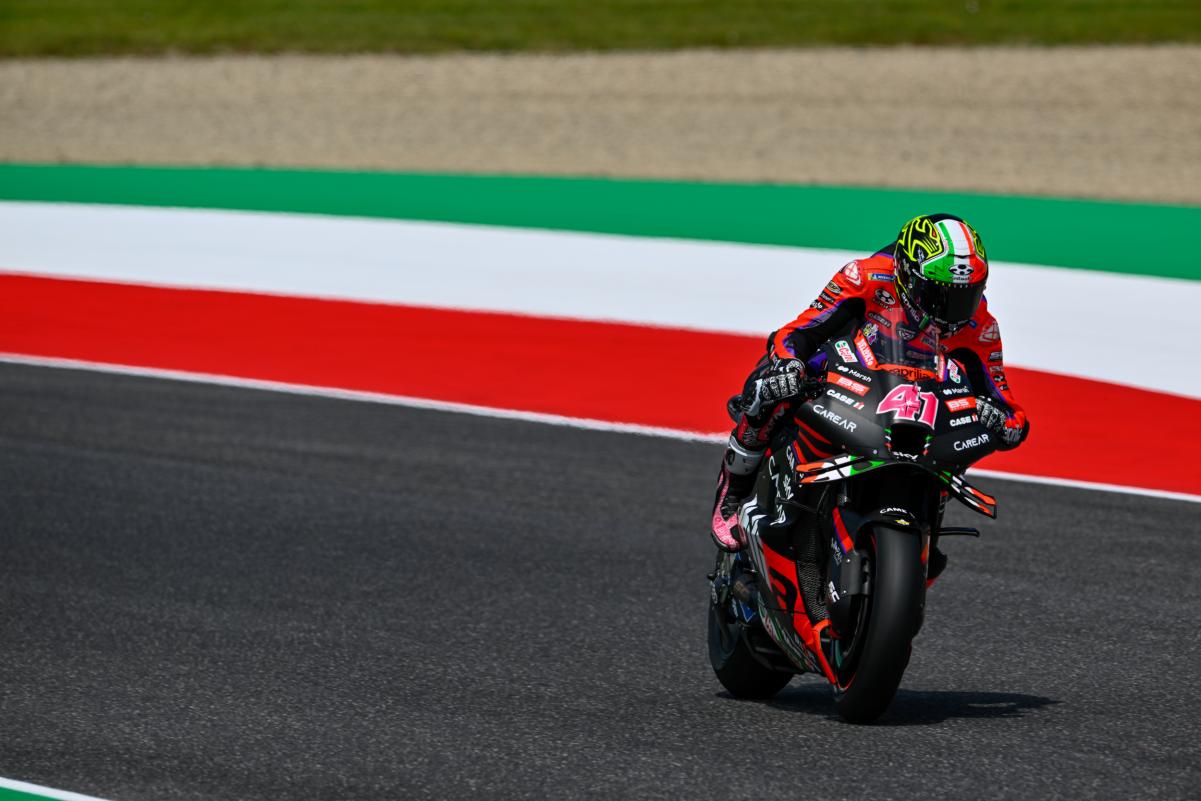 MotoGP Italie J2 : Aleix Espargaró (Aprilia/8) était le pilote en RS-GP le plus mal en point et il est pourtant le mieux classé