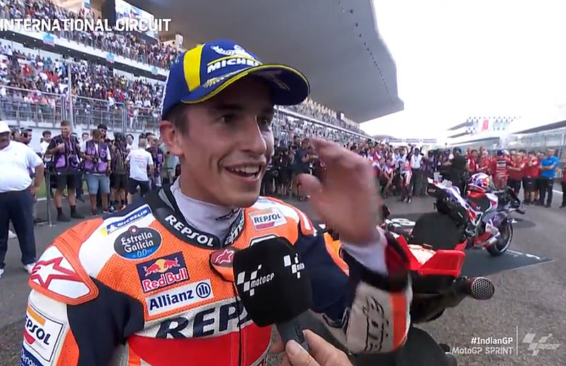 MotoGP Inde Sprint : Marc Marquez (Honda/3) « A chaud » !