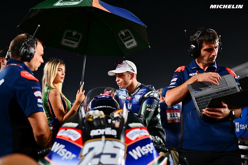 MotoGP Qatar J2, Douche froide pour Raúl Fernández (Aprilia Q9/S14) : « Nous n’avons pas le rythme »