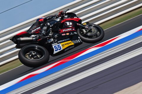 WSBK Supersport Misano J1 : Adrian Huertas sort de la piste, la pole est pour Yari Montella !