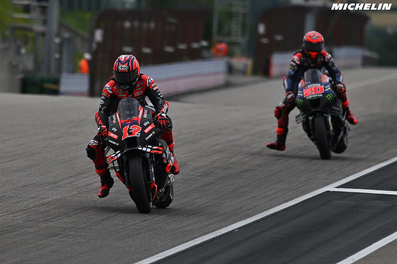 MotoGP Allemagne J3, Maverick Vinales (Aprilia/12) a fait du motocross : « Je ne sais pas comment j’ai fait pour rester en selle »