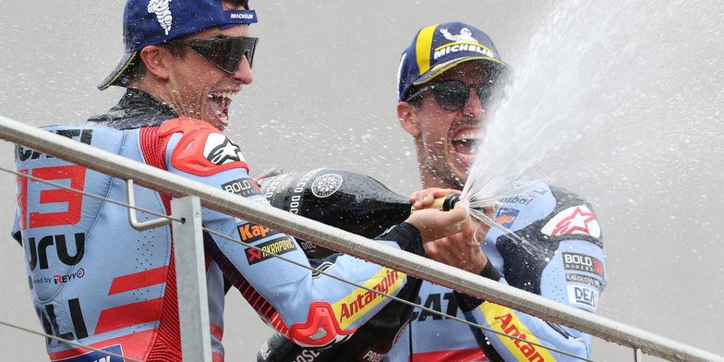MotoGP, Sachsenring : chez Gresini, on raconte les coulisses du podium des frères Marquez