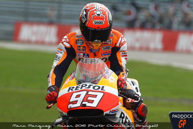 Assen, MotoGP, FP4 : Marquez part à la pêche, les autres au sol