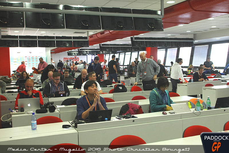 Le Media Center, écho et haut-parleur du MotoGP